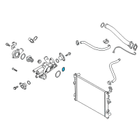 OEM Hyundai Sonata Gasket-Thermostat Housing Diagram - 25642-2G500