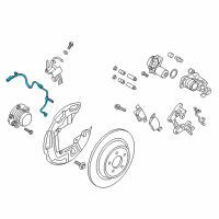 OEM 2015 Ford Edge Rear Speed Sensor Diagram - JG9Z-2C190-Q