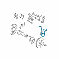 OEM Toyota Avalon ABS Sensor Wire Diagram - 89542-07030
