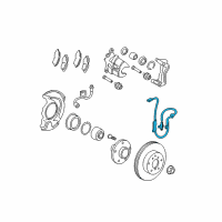 OEM 2005 Toyota Avalon ABS Sensor Wire Diagram - 89542-07030
