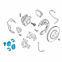 OEM 2018 BMW 530i Disc Brake Pad Repair Kit Diagram - 34-21-6-885-452