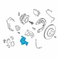 OEM BMW X3 Calliper Carrier Left Diagram - 34-20-6-887-387