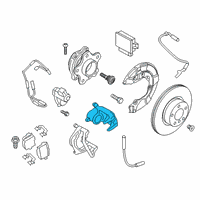 OEM 2020 BMW X4 BRAKE CALIPER HOUSING, BLACK Diagram - 34-20-6-898-606