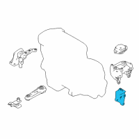 OEM 2022 Nissan Rogue Sport BRACKET-ENGINE MOUNTING, LH Diagram - 11253-4BB1A