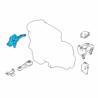 OEM Nissan Rogue Sport Engine Mounting Insulator , Right Diagram - 11210-4BB0B