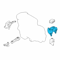 OEM Nissan Rogue Sport Bracket Engine Diagram - 11254-4BB1A