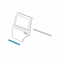OEM 2009 Chrysler Aspen Molding-Rear Door Diagram - 55078069AC