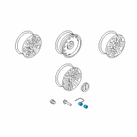 OEM 2007 Lincoln Mark LT Wheel Lock Kit Diagram - 2L1Z-1A043-AA