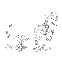 OEM 2008 Infiniti FX45 Pad-Front Seat Cushion Diagram - 87361-CL70A