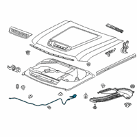 OEM 2015 Chevrolet Silverado 2500 HD Release Cable Diagram - 23498697