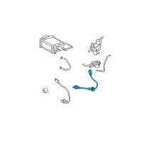 OEM Toyota Yaris Rear Oxygen Sensor Diagram - 89465-52430