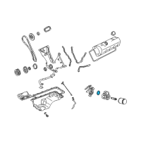 OEM Ford Mustang Oil Cooler Gasket Diagram - F6ZZ-6L621-AA