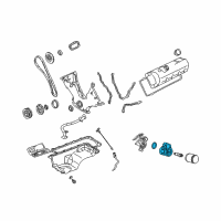 OEM Ford Mustang Oil Cooler Diagram - F8ZZ-6A642-BA