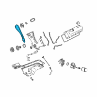 OEM Ford Explorer Timing Chain Diagram - 5W7Z-6268-AA