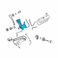 OEM 1998 Ford Mustang Timing Cover Diagram - F8ZZ6019AA