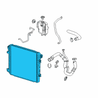 OEM 2019 Chevrolet Silverado 2500 HD Radiator Diagram - 84224661