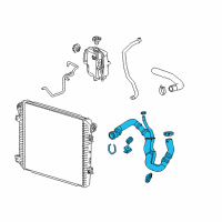 OEM 2017 GMC Sierra 2500 HD Lower Hose Diagram - 84401398