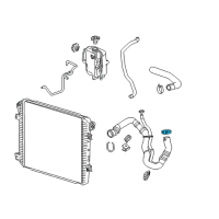 OEM 2017 GMC Sierra 2500 HD Lower Hose Clamp Diagram - 11602027