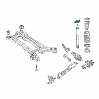 OEM Chrysler Pacifica Mount-Rear Shock Diagram - 68231476AE