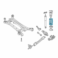 OEM 2021 Chrysler Pacifica Rear Coil Spring Left Diagram - 68231034AA