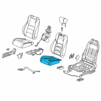 OEM Honda Accord Pad, Right Front Seat Cushion Diagram - 81137-TVA-A41