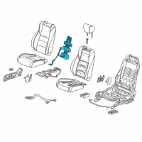 OEM 2018 Honda Accord Heater, Right Front Seat-Back Diagram - 81124-TVA-A21