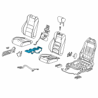 OEM 2022 Honda Accord Heater, Right Front Seat Cushion Diagram - 81134-TVA-A21