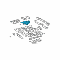 OEM 1997 Lexus ES300 Insulator, Main Muffler Heat Diagram - 58327-33010