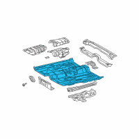 OEM Toyota Avalon Front Floor Pan Diagram - 58111-07030