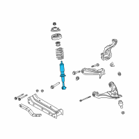 OEM 2009 Ford Explorer Shock Diagram - 7L2Z-18124-BB