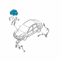 OEM 2008 Hyundai Accent Abs Modulator Diagram - 58920-1E100