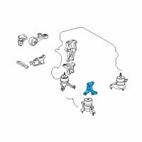 OEM 2013 Toyota Camry Front Bracket Diagram - 12311-0V160