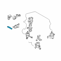 OEM 2018 Toyota Highlander Torque Rod Stay Diagram - 12327-0V010