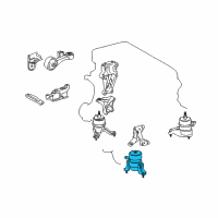 OEM Toyota Camry Front Mount Diagram - 12361-28221