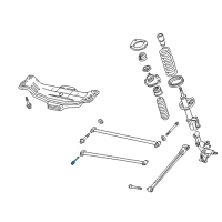 OEM Ford Probe Lateral Arm Bolt Diagram - 9YA021221