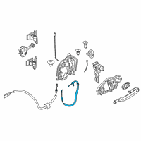 OEM BMW M8 Door Latch Cable Diagram - 51517428525