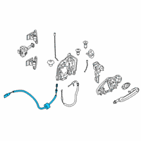 OEM 2020 BMW M8 BOWDEN CABLE, DOOR OPENER, F Diagram - 51-21-7-428-531