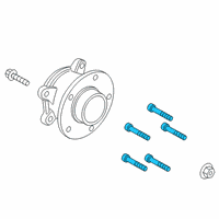 OEM 2020 Ford Escape Hub Assembly Mount Bolt Diagram - -W719466-S439