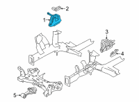 OEM 2021 Hyundai Elantra Bracket Assembly-Engine MTG Diagram - 21810-AA000