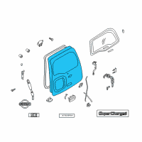 OEM 2004 Nissan Xterra Back Door Diagram - K0100-7Z135