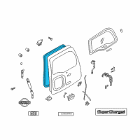 OEM 2002 Nissan Xterra Weatherstrip-Back Door Diagram - 90830-7Z000