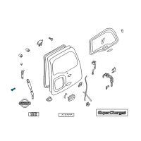 OEM Nissan Xterra Stud-Ball Back Door Stay Diagram - 90456-7Z010