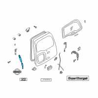 OEM Nissan Xterra Stay Assembly Back Door Diagram - 90450-7Z405
