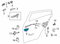 OEM 2018 Toyota Mirai Handle, Inside Diagram - 69205-30210-C1