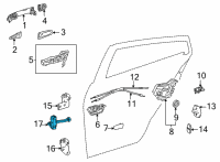 OEM 2016 Toyota Mirai Door Check Diagram - 68630-62010