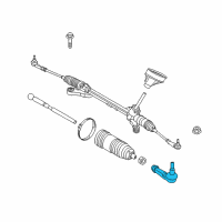 OEM Ford Fiesta Outer Tie Rod Diagram - BE8Z-3A131-A