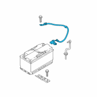 OEM Kia Stinger Battery Sensor Assembly Diagram - 37180J5000