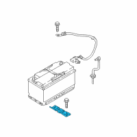 OEM 2019 Kia Stinger Bracket-Battery Mounting Diagram - 37160J5000