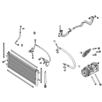 OEM 2013 Lincoln MKZ AC Tube O-Ring Diagram - DG9Z-19B596-A