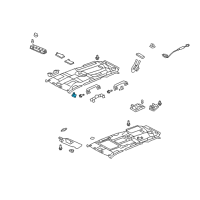 OEM Honda Ridgeline Holder, Sunvisor *G66L* (TU LIGHT GREEN) Diagram - 88217-SDB-A01ZN